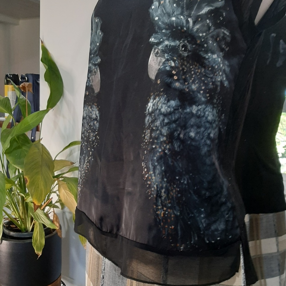 Womens Cockatiel Print Tshirt - Size 12 - Picture 4 of 8